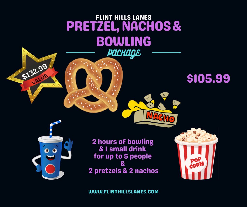 pretzel pizza and bowling